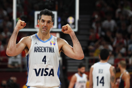 Luis Scola Argentina Celebrates After Winning Editorial Stock Photo ...