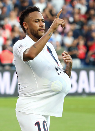 Paris Saint Germains Neymar Reacts After Editorial Stock Photo - Stock  Image