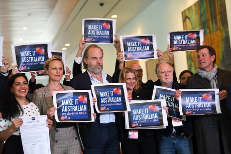 Make It Australian campaign at Parliament House in Canberra, Australia - 17 Sep 2019