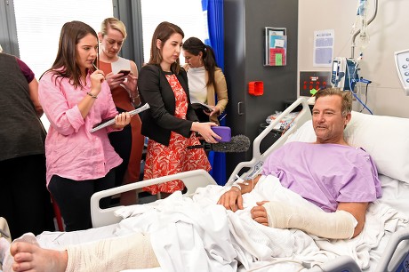 Bushwalker Neil Parker press conference in hospital, Brisbane, Australia - 18 Sep 2019
