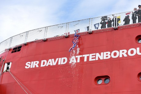 RRS Sir David Attenborough polar ship naming ceremony, Cammell Laird Shipyard, Birkenhead, UK - 26 Sep 2019