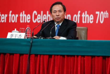 China's Minister of Ecology and Environment press conference, Beijing - 29 Sep 2019