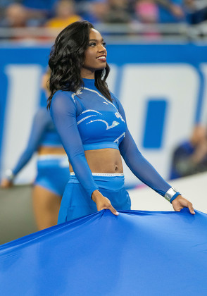 Detroit Mi Detroit Lions Cheerleaders During Editorial Stock Photo