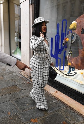Cardi B Leaving Her Hotel Chanel Editorial Stock Photo - Stock Image