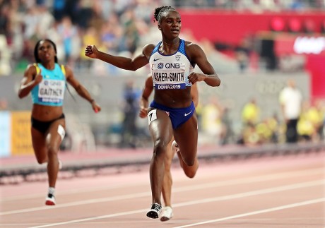 Dina Ashersmith Britain Crosses Finish Line Editorial Stock Photo 