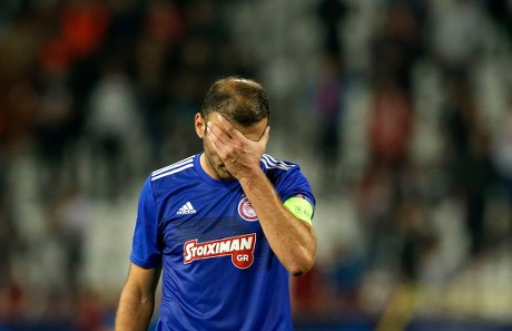 Olympiacos Vasilis Torosidis Reacts After Uefa Editorial Stock Photo ...