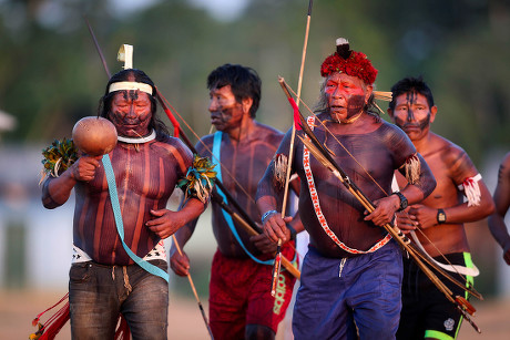 Male Member Xikrin Ethnic Group Attends Editorial Stock Photo - Stock ...