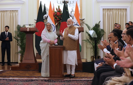 Prime Minister Bangladesh Sheikh Hasina Visit India Stock Photos ...