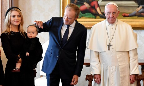 Pope Francis receives European Council President Donald Tusk, Vatican City, Vatican City State (Holy See) - 05 Oct 2019