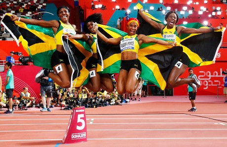 Brazilian Relay Team Members Pose After Editorial Stock Photo - Stock ...