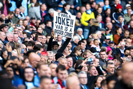 Manchester City Fan Holds Banner About Editorial Stock Photo Stock Image Shutterstock