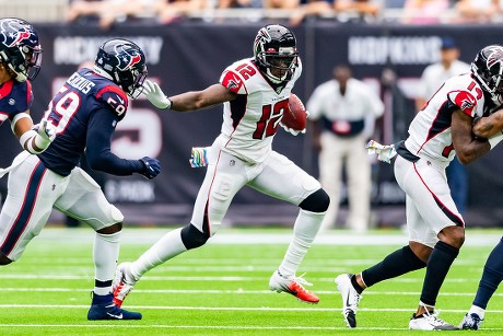 Houston, Texas, USA. 06th Oct, 2019. A Houston Texans equipment manager  taking helmets off the field after the game between the Atlanta Falcons and  the Houston Texans at NRG Stadium in Houston