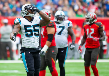 Carolina Panthers Linebacker Bruce Irvin 55 Editorial Stock Photo