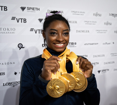 SIMONE BILES USA POSES HER FIVE Editorial Stock Photo - Stock Image ...