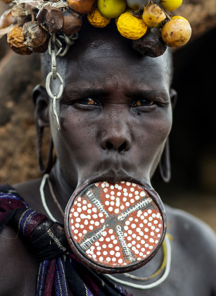 Woman Mursi Tribe Wearing Labial Disc Editorial Stock Photo - Stock ...