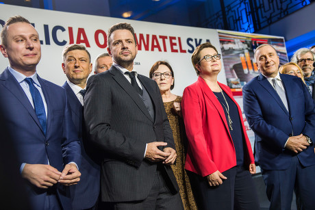 Preliminary announcement of election results, Warsaw, Poland - 13 Oct 2019