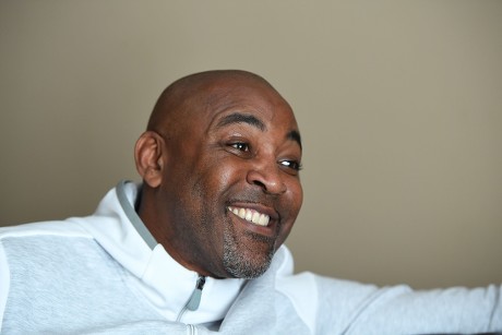 Darren Campbell . Gb Sprinter Darren Campbell Photographed At His Home In Newport After His Brain Injury.