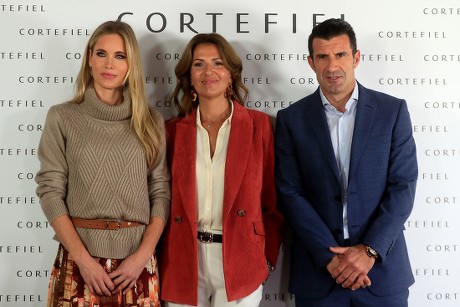 Luis Figo and wife Helen Svedin present fashion retail store campaign, Madrid, Spain - 17 Oct 2019