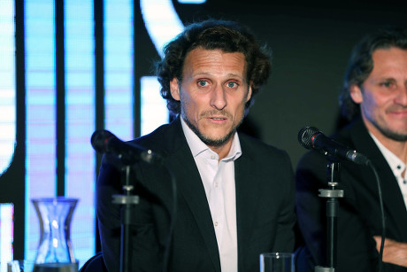 Diego Forlan press conference in Uruguay, Montevideo - 18 Oct 2019
