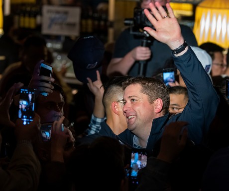 Leader of the Canadian Conservative Party Andrew Scheer at campaign rally in Canada, Richmond Hill - 19 Oct 2019