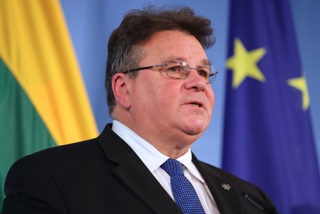Lithuanian Foreign Minister Linkevicius meets German Foreign Minister Maas in Berlin, Germany - 22 Oct 2019