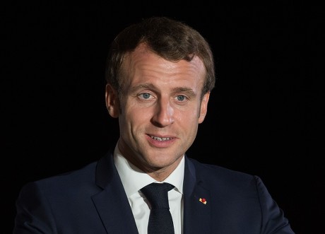 French President Emmanuel Macron Delivers Speech Editorial Stock Photo ...
