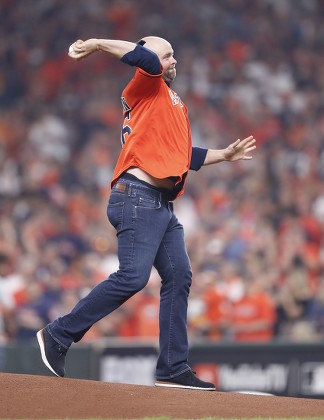 Astros Shooting Star Stands During Introductions Editorial Stock