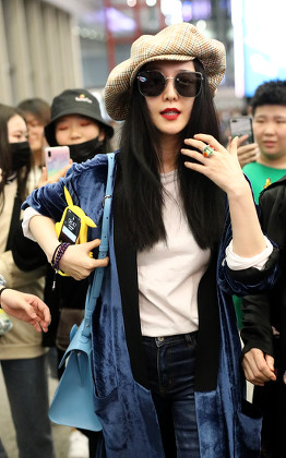 Fan Bingbing out and about at Bejing Capital International Airport, China - 20 Oct 2019