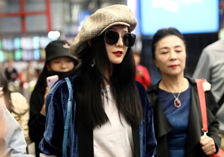 Fan Bingbing out and about at Bejing Capital International Airport, China - 20 Oct 2019
