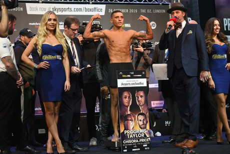 Prograis vs Taylor Weigh-In, Boxing, Canary Wharf, London, United Kingdom - 25 Oct 2019