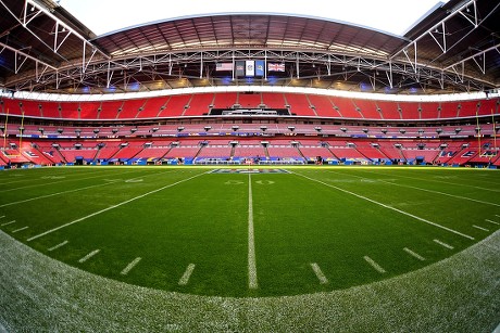 La Rams Helmet Pitch Side During Editorial Stock Photo - Stock Image