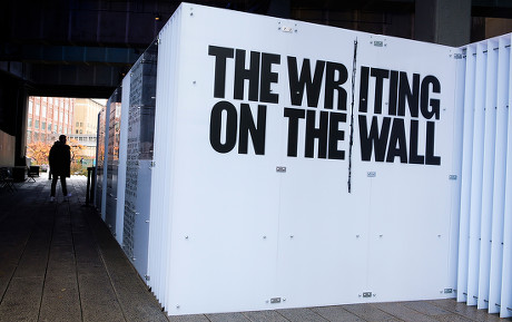 ?The Writing on the Wall? installation in New York, USA - 31 Oct 2019