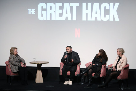 Secretary Hillary Rodham Clinton Moderates a Post-Screening Discussion for NETFLIX's "The Great Hack", New York, USA - 01 Nov 2019