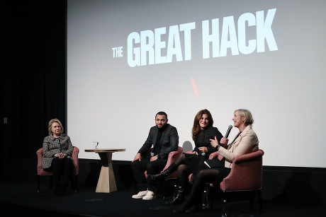 Secretary Hillary Rodham Clinton Moderates a Post-Screening Discussion for NETFLIX's "The Great Hack", New York, USA - 01 Nov 2019