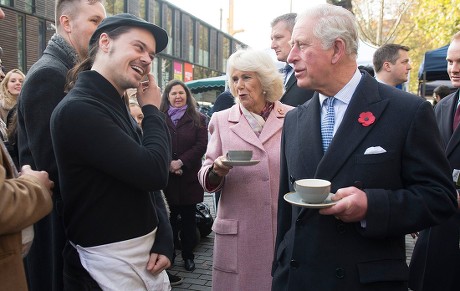 Prince Charles and Camilla Duchess of Cornwall visit to Swiss Cottage Farmers Market, London, UK - 06 Nov 2019