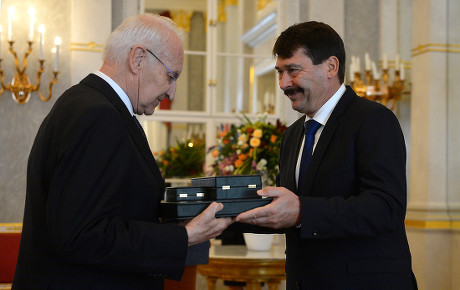 Edmund Stoiber awarded with the Grand Cross of the Hungarian Order of Merit, Budapest, Hungary - 08 Nov 2019