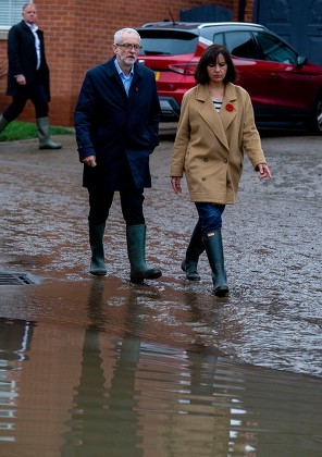 Jeremy Corbyn visits flood victims, Doncaster, United Kingdom - 09 Nov 2019