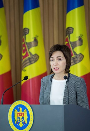 Moldovan Prime Minister Maia Sandu Speaks Editorial Stock Photo - Stock ...