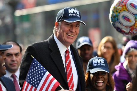 Mayor New York Bill De Blasio Editorial Stock Photo - Stock Image