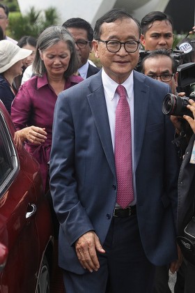 Self-exiled former Cambodian opposition leader Sam Rainsy in Malaysia, Kuala Lumpur - 12 Nov 2019