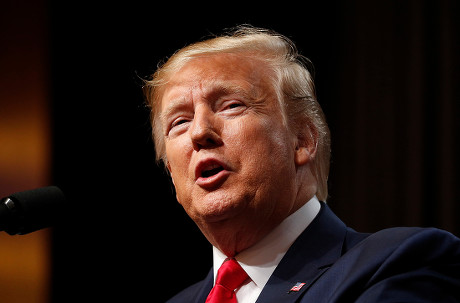 United States President Donald J. Trump addresses the The Economic Club ...