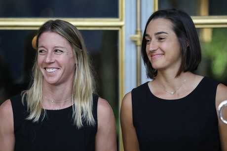 French Fed Cup tennis team at Elysee Palace in Paris, France - 12 Nov 2019