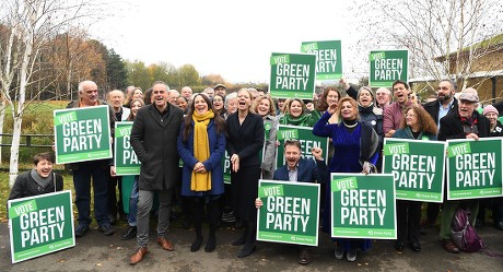 Green party delivers their manifesto in London, United Kingdom - 19 Nov 2019