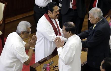 Mahinda Rajapaksa sworn-in as Sri Lanka Prime Minister, Colombo - 21 Nov 2019