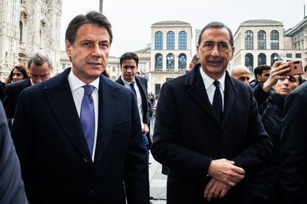 Italian Prime Minister Giuseppe Conte visit to Milan, Italy - 21 Nov 2019