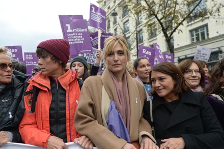 Domestic violence protest, Paris, France - 23 Nov 2019