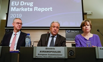 European Drug Markets Report 2019, Brussels, Belgium - 26 Nov 2019