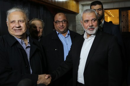 Ismail Haniyeh holds a press conference with the Palestinian Central Election Committee, Gaza City, Palestinian Territories - 26 Nov 2019