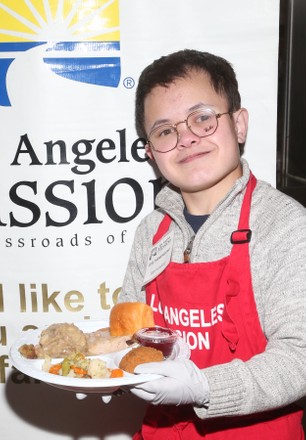 Thanksgiving For The Homeless at Los Angeles Mission, USA - 27 Nov 2019