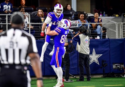 November 28th, 2019:.Buffalo Bills wide receiver Cole Beasley (10) catches  a pass for a touchdown during an NFL football game between the Buffalo Bills  and Dallas Cowboys at AT&T Stadium in Arlington